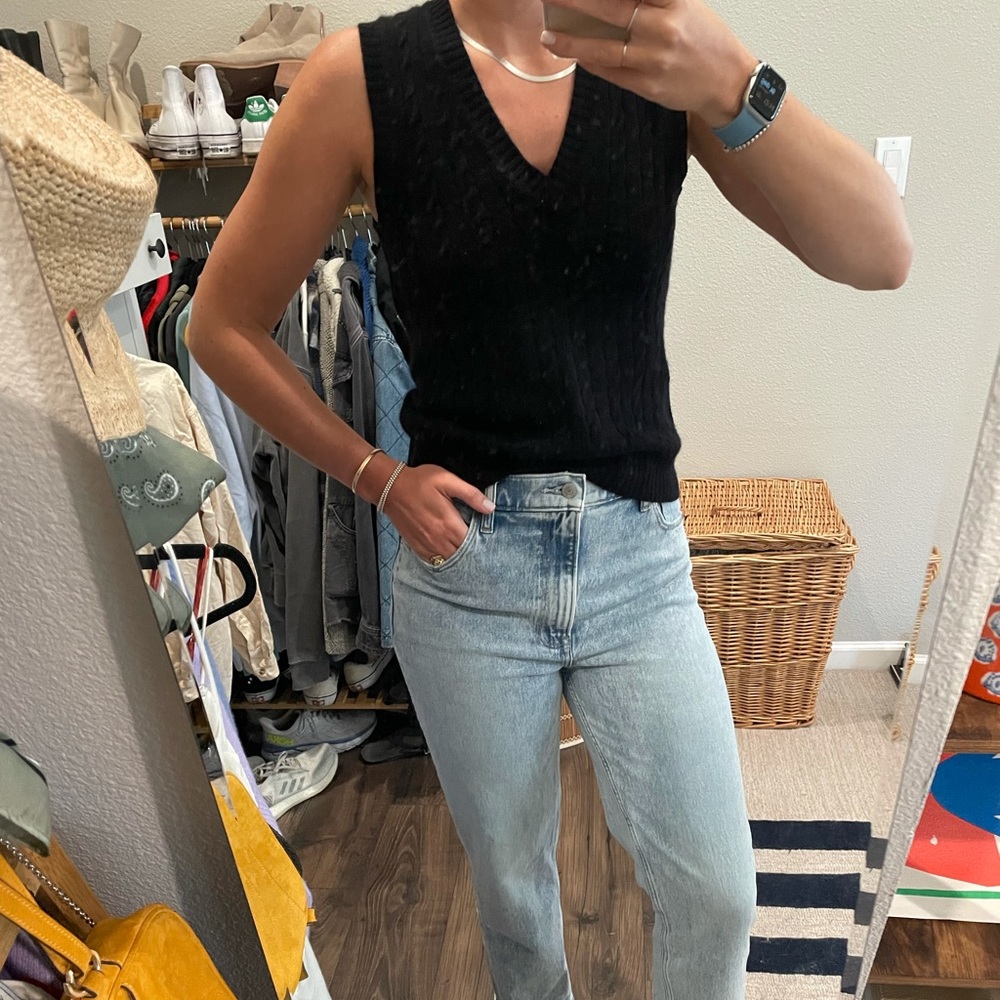 J Crew wool & cashmere v neck sweater vest